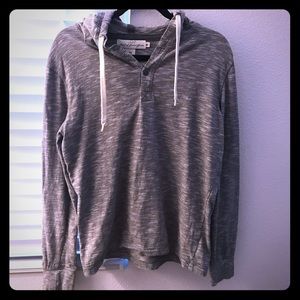 Men’s Grey hooded long sleeve